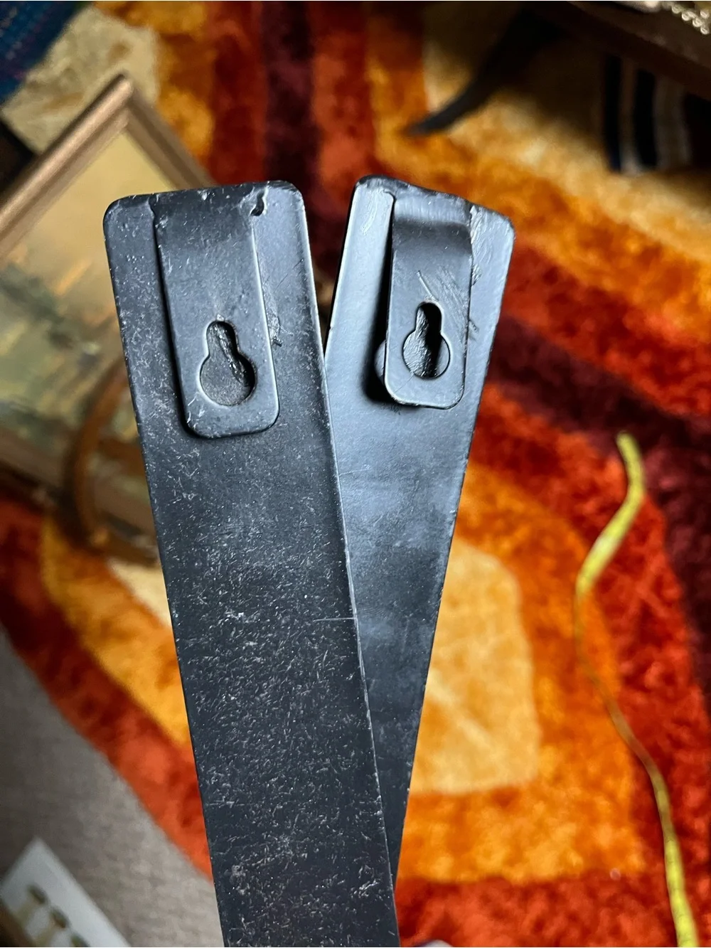 Black metal curved votives wall sconces